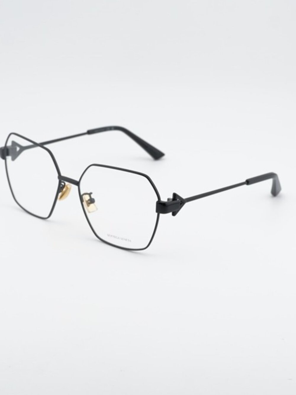 Bottega Veneta BV1224O 001 Eyeglasses Black 57mm Geometric Frame